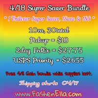 a rainbow banner with the words super saver bundle