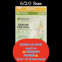 garnier serum creams sale