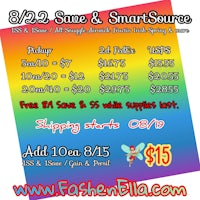 a flyer with the words save and smartsource