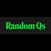 random qs logo on a black background