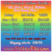 a flyer for the 52 beauty and unibrow bundle