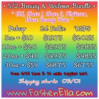 a flyer for the 52 beauty and unibrow bundle