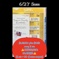 a flyer with a coupon for a sale at walgreens